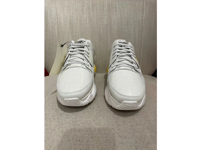 FENDI Trainer T.EU 40 Leder Weiß - Ansicht 3