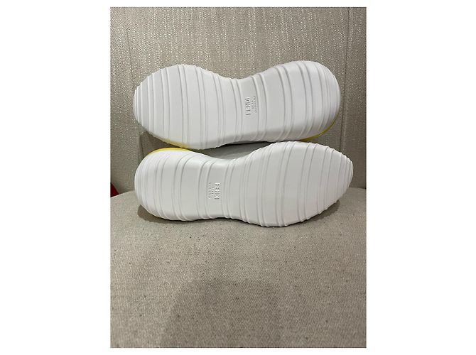 FENDI Trainer T.EU 40 Leder Weiß - Ansicht 6