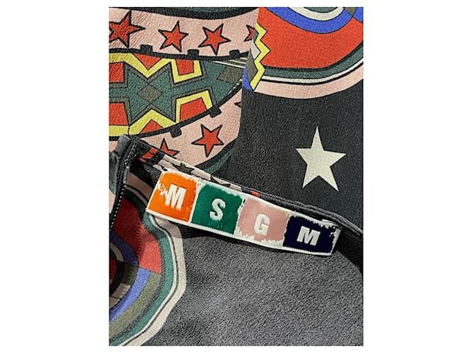 MSGM Tops T.IT 40 Seda Preto - vista 4