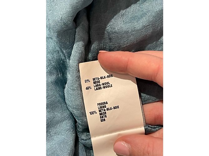 FENDI Kleider T.IT 44 Seide Blau - Ansicht 6