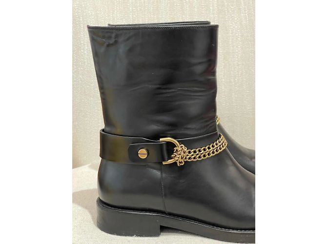 Botines LANVIN T.EU 39 Cuero Negro - vista 2
