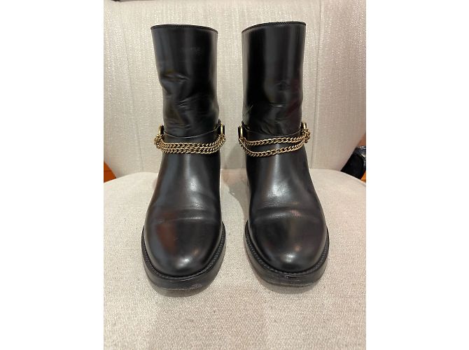 Botines LANVIN T.EU 39 Cuero Negro - vista 3