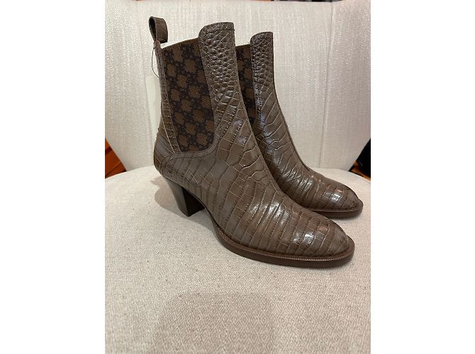FENDI Stiefeletten T.EU 40 Leder Braun - Ansicht 2