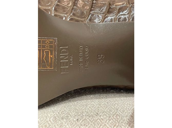 FENDI Stiefeletten T.EU 40 Leder Braun - Ansicht 5