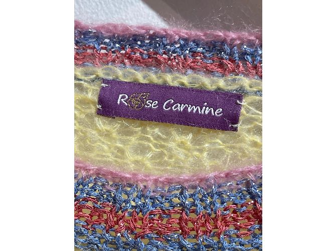 Autre Marque ROSE CARMINE Strickwaren T.International Einheitsgröße Wolle Gelb - Ansicht 5