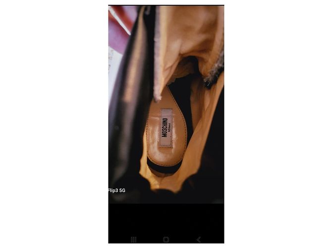 Stivaletti Moschino in pelle multicolore - vista 2