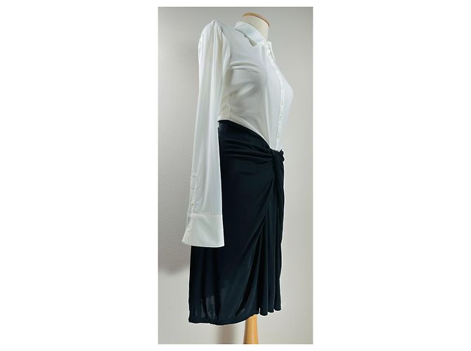 Staud Kleid Schwarz Weiß - Ansicht 2