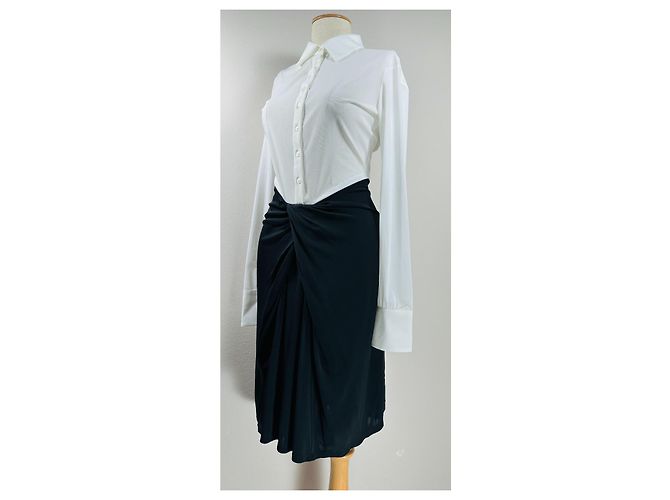 Staud Kleid Schwarz Weiß - Ansicht 4
