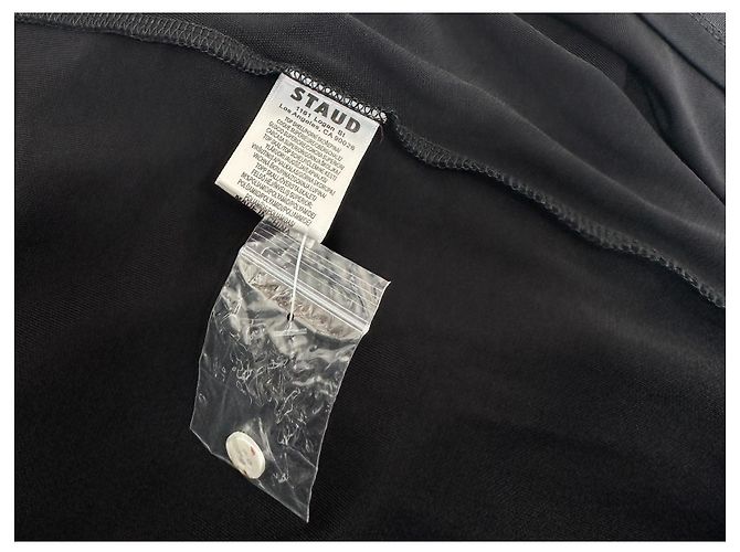 Staud Kleid Schwarz Weiß - Ansicht 8