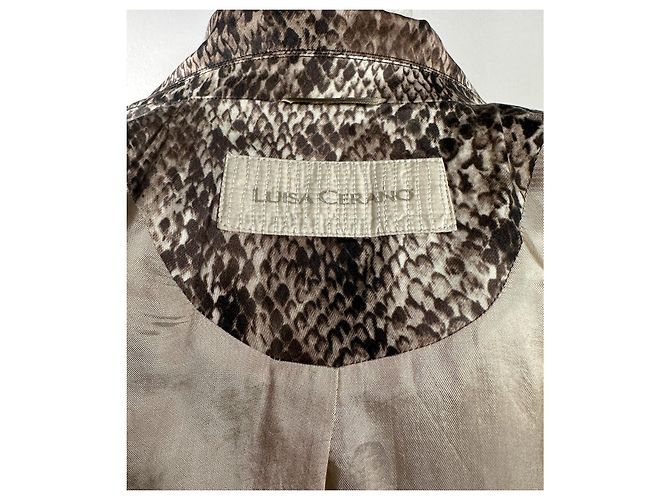 Blazer Luisa Cerano Estampado Piel de Serpiente Algodón Multicolor - vista 5