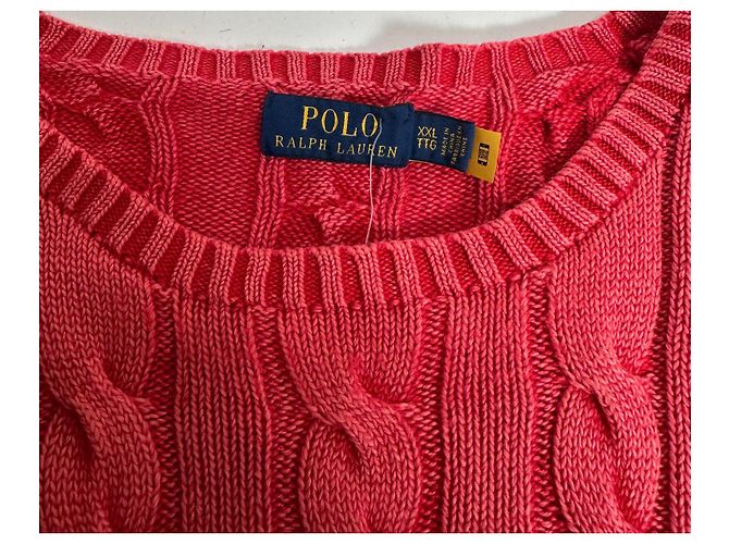 Polo Ralph Lauren Strickpullover Rosa Baumwolle XXL Pink - Ansicht 4