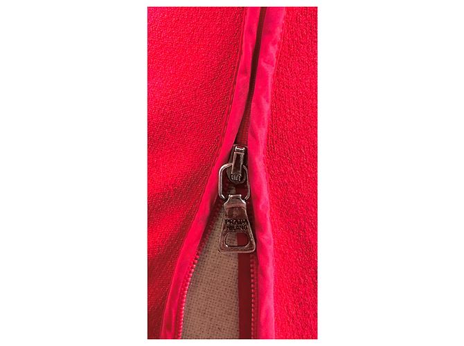 Suéter Prada cuello en V rojo algodón viscosa Roja - vista 4