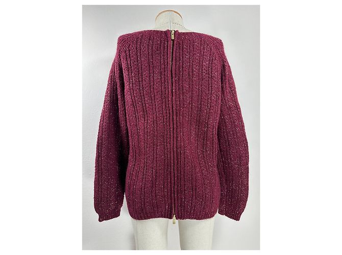 SéZane Pullover aus Wolle in Burgunderrot Bordeaux - Ansicht 5