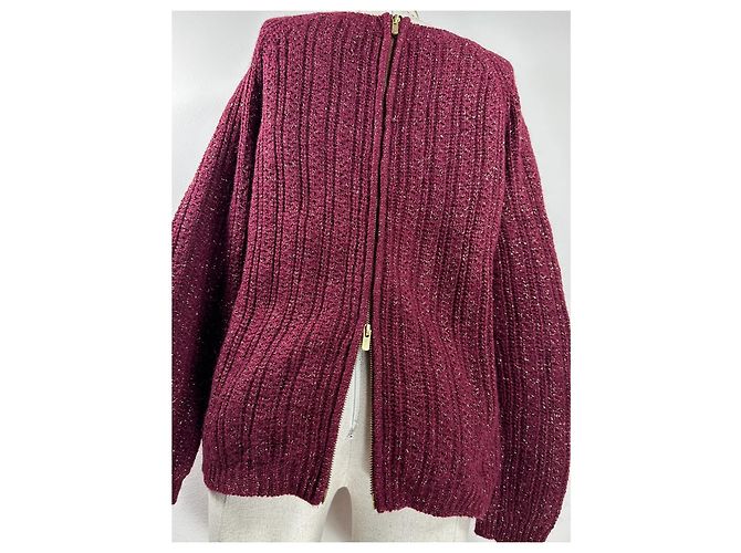 SéZane Pullover aus Wolle in Burgunderrot Bordeaux - Ansicht 6