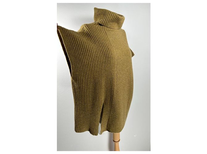 Autre Marque Pull Oversize en Cachemire Vert Hawico - vue 2