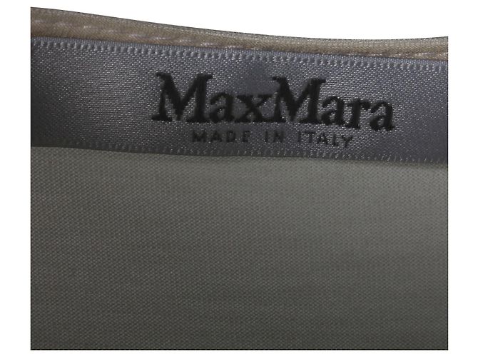 Top sin mangas Max Mara en seda blanca Blanco - vista 4