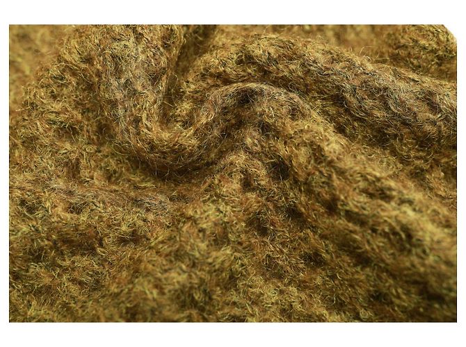 Isabel Marant Grün Beige Woll-Mohair-Pullover mit offenem Strick, perforiert. Top-Größe 38 - Ansicht 7