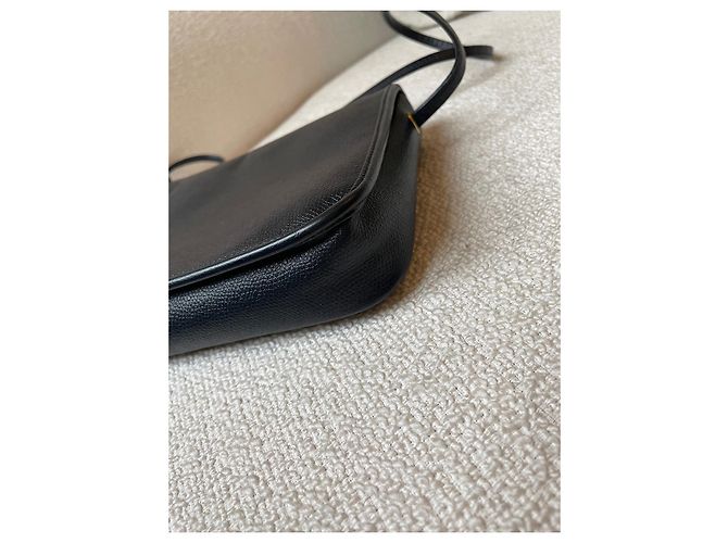 Bolsa de mão Christian Dior em couro azul marinho - vista 12
