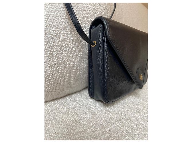 Bolsa de mão Christian Dior em couro azul marinho - vista 6