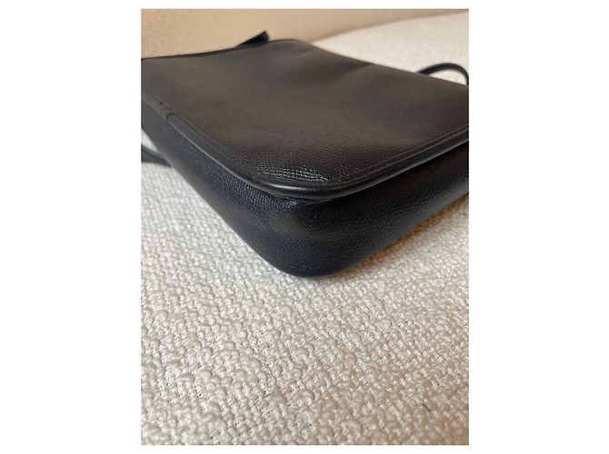 Bolsa de mão Christian Dior em couro azul marinho - vista 9
