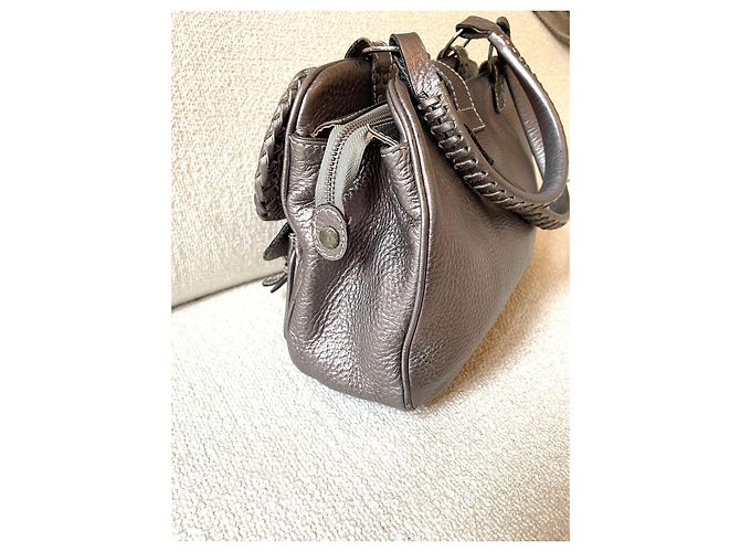Borsa Dior Gaucho Grigio Metallizzato Pelle Argento - vista 8