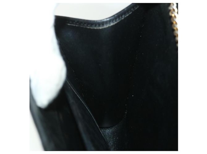 Borsa a tracolla con catena in tela Christian Dior Trotter nera Auth yk8835 - vista 17
