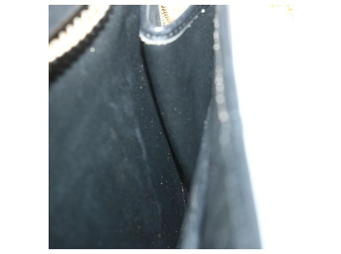 Borsa a tracolla con catena in tela Christian Dior Trotter nera Auth yk8835 - vista 18