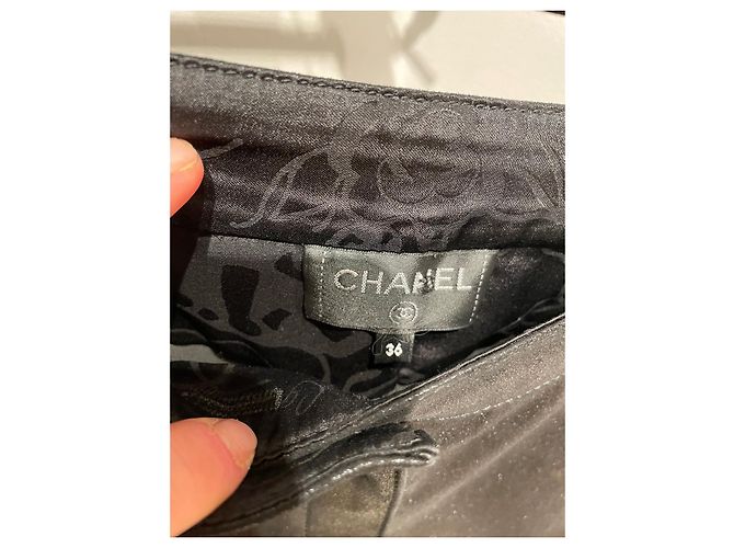 Chanel Pantalones, polainas Negro - vista 3