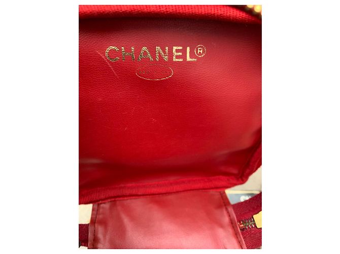 Borsa Chanel Vinly in pelle rossa Rosso - vista 11