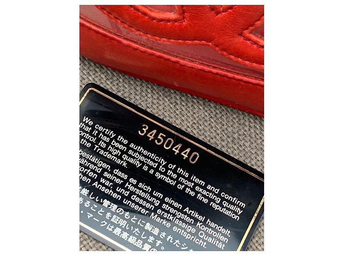 Borsa Chanel Vinly in pelle rossa Rosso - vista 13