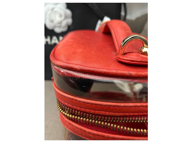 Borsa Chanel Vinly in pelle rossa Rosso - vista 14