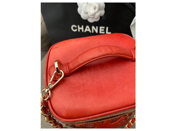 Borsa Chanel Vinly in pelle rossa Rosso - vista 16