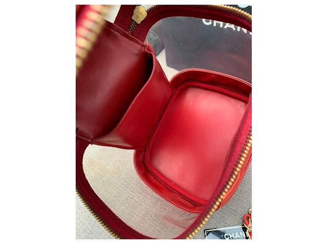 Borsa Chanel Vinly in pelle rossa Rosso - vista 7