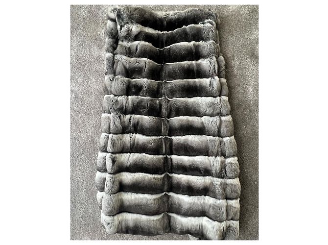 Autre Marque Chaleco de chinchilla PT Furs Gris - vista 2