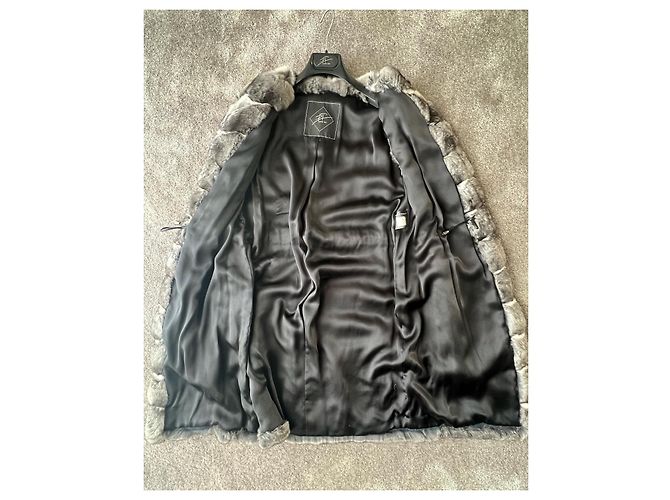 Autre Marque Chaleco de chinchilla PT Furs Gris - vista 3