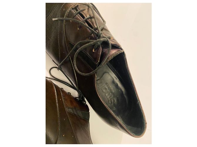 Francesco Smalto, Molto rara brogue da collezione in pelle marrone nocciola - vista 6