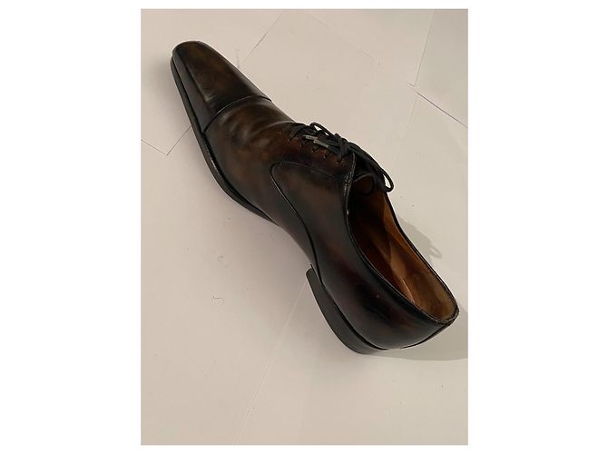Autre Marque Gérard SENE Scarpe da uomo in pelle Marrone - vista 3