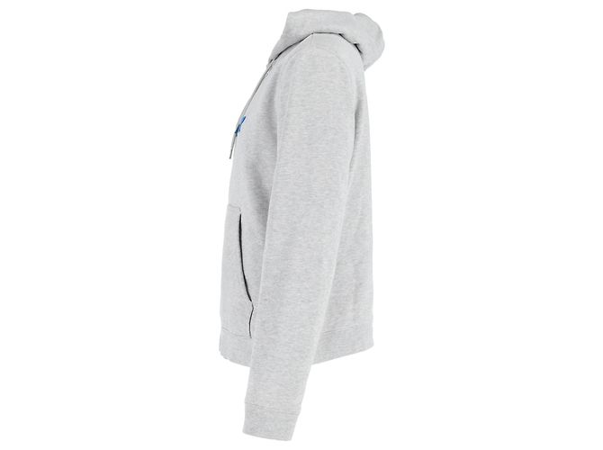Sandro Amour Appliqué Hoodie in Gray Cotton - view 2