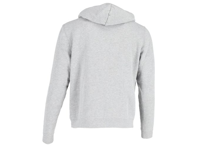 Sandro Amour Appliqué Hoodie in Gray Cotton - view 3