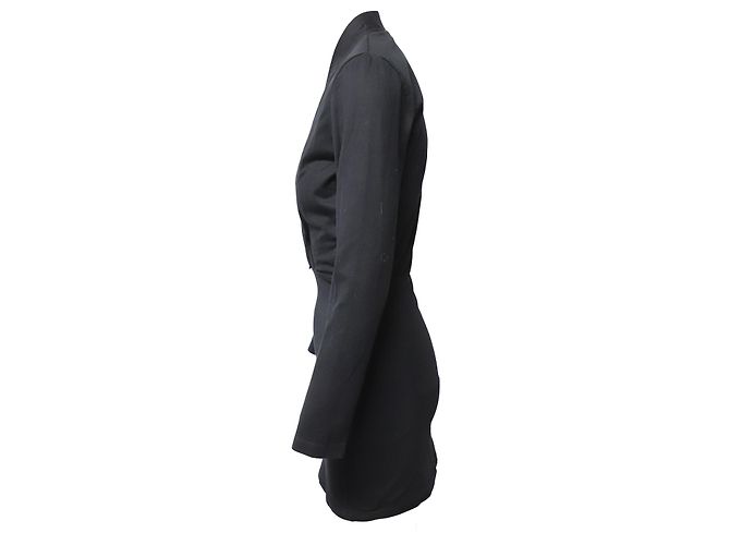 Vestido Iro Davida con cuello en V de algodón negro - vista 2