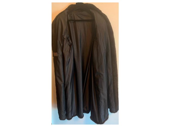 Autre Marque Abrigo de piel de visón negro de piel completa de Saga Mink - vista 8