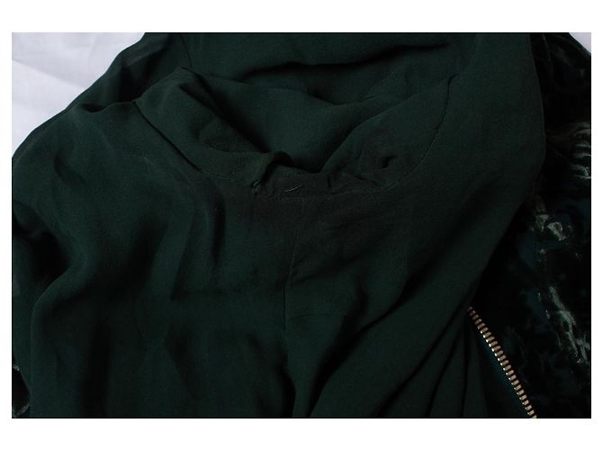 Autre Marque Balmain X H&M, grünes Samtkleid - Ansicht 8