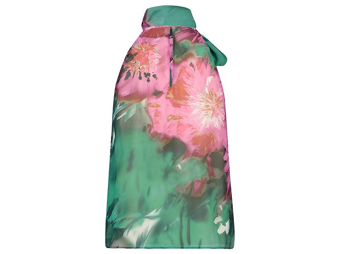 Autre Marque Monique Singh, Top floral frente única Verde Roxo - vista 2
