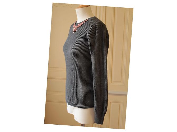 Pull avec stass Weill Gris anthracite - vue 3