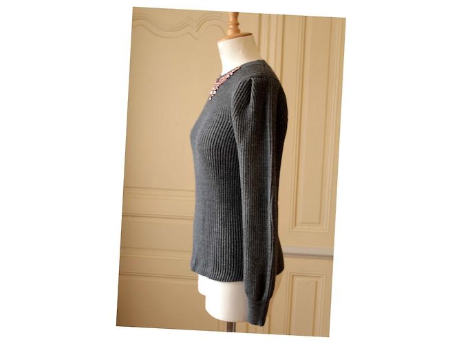 Pull avec stass Weill Gris anthracite - vue 5