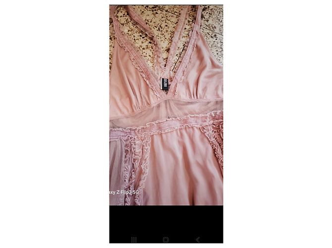 Vestido de seda rosa Jean Paul Gaultier - vista 6