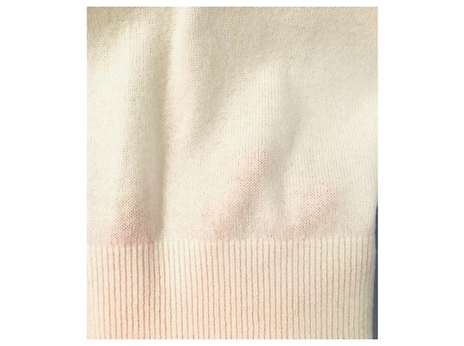Chanel La Pausa Cruise Pullover weiß aus Kaschmir - Ansicht 3
