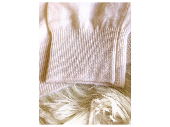 Chanel La Pausa Cruise Pullover weiß aus Kaschmir - Ansicht 4