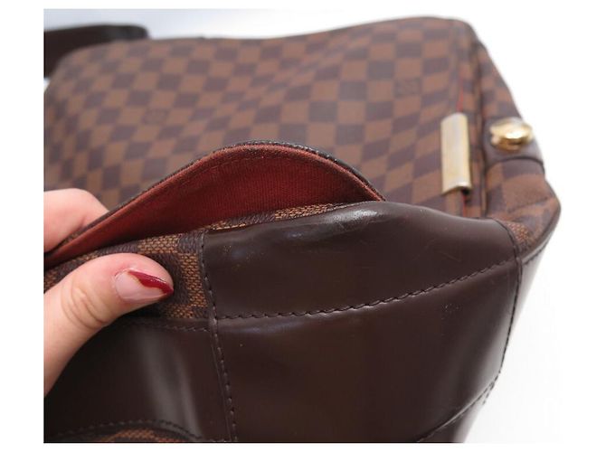 BORSA BESACE LOUIS VUITTON ABBESSES DAMIER EBENE M45257 Shoulder Bag Marrone - vista 11