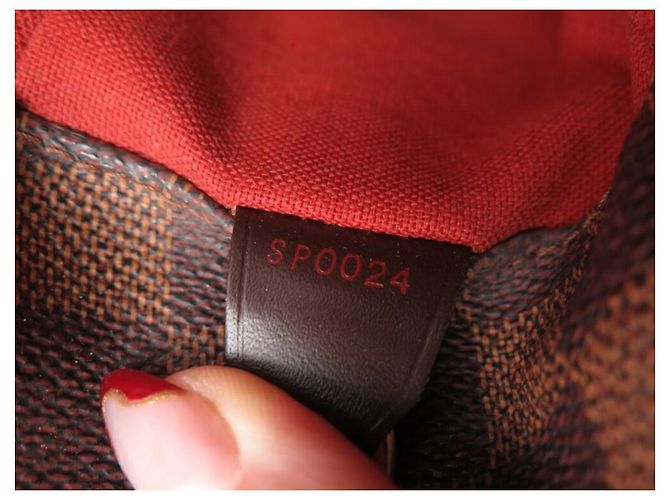 BORSA BESACE LOUIS VUITTON ABBESSES DAMIER EBENE M45257 Shoulder Bag Marrone - vista 9
